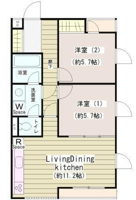 エクセル米喜（池上）の間取り|間取りです。