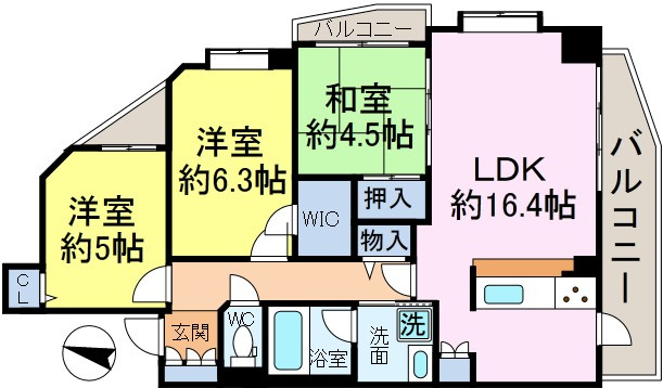 グランカーサ新小岩の間取り