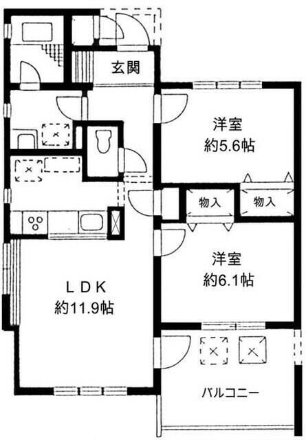 シダークレストあざみ野B棟の間取り
