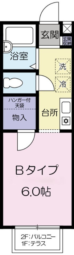 あすなろ4棟の間取り