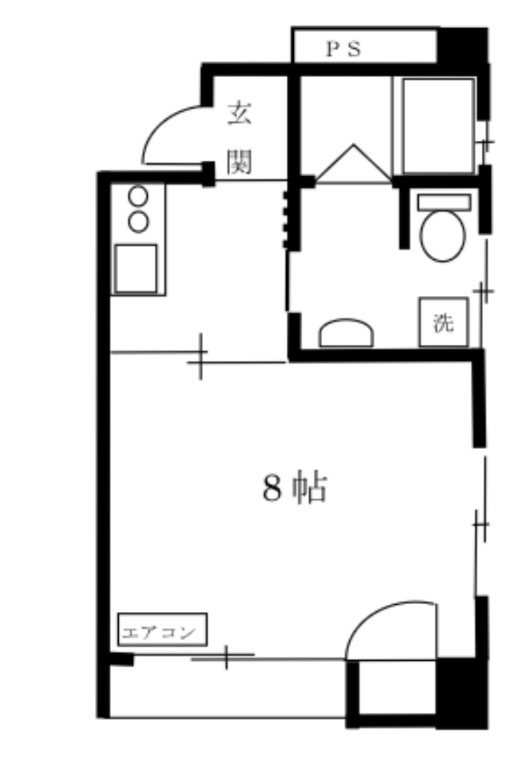 吹田市江坂町１丁目の店舗事務所の間取り