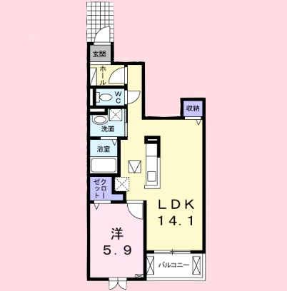 ルミエール　マンションの間取り
