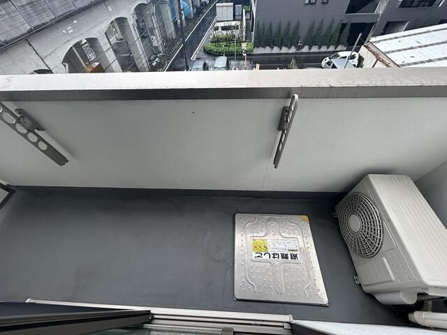 リアン駅前マンションのバルコニー