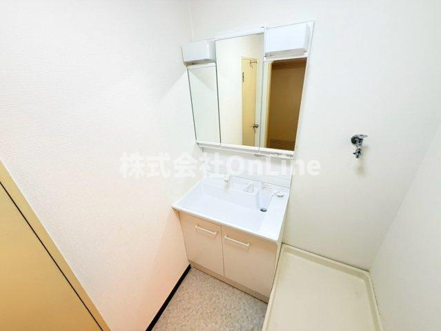 八尾市北久宝寺１丁目の賃貸マンションの独立洗面台