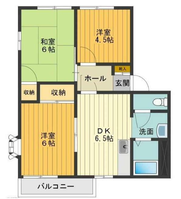 サンレイクコグレの間取り