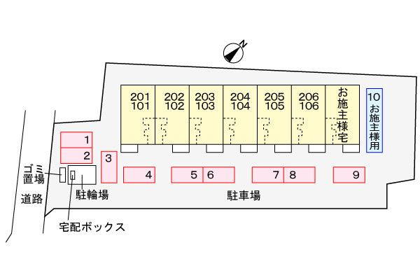 フィオーレの区画図