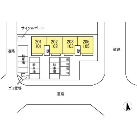 フィールドヴィレッジ5の区画図