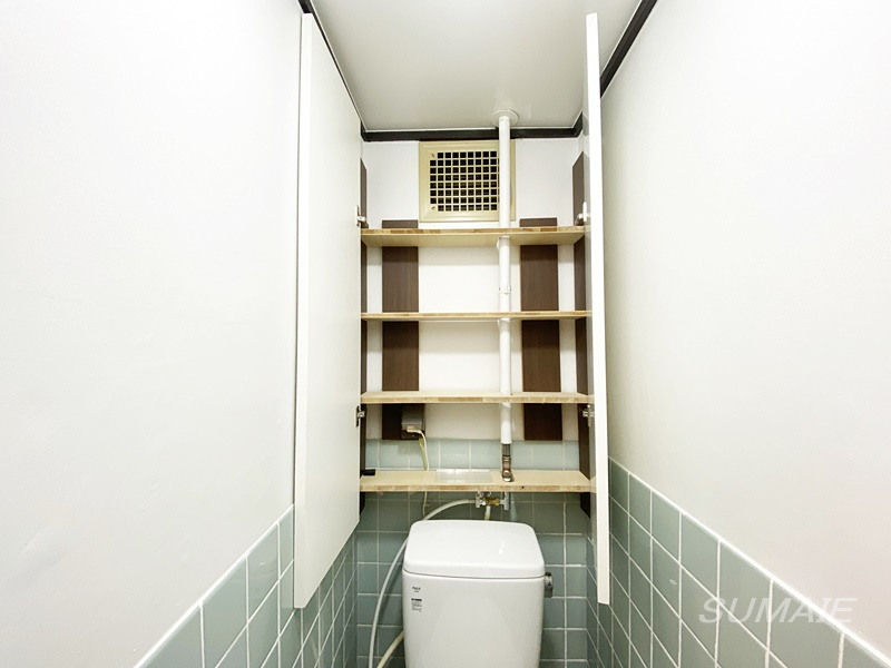 東十条ビルの収納|トイレの収納です☆