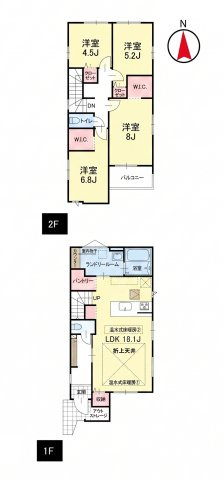 【間取り】 | 練馬区高松6丁目　新築分譲住宅　全5棟（成増店） | ※図面と現況が異なる場合は現況優先となります。
