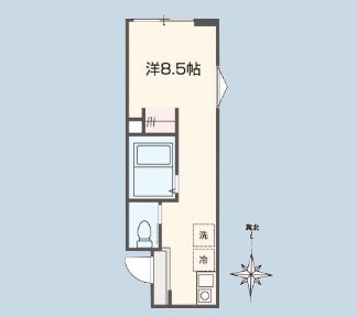 MELLAS八王子Ⅲの間取り
