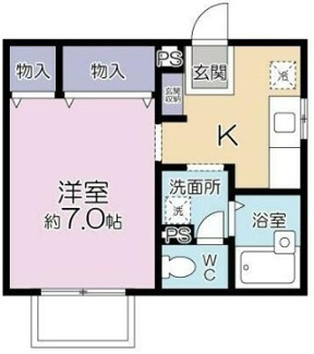 【間取り】 | コンフォートA | 間取りです。