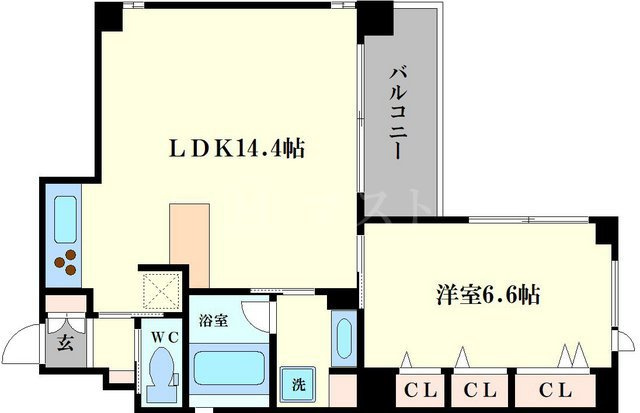B-PROUD天満橋の間取り