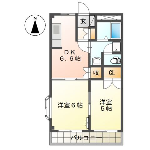 グリーン・ビュー大池の間取り