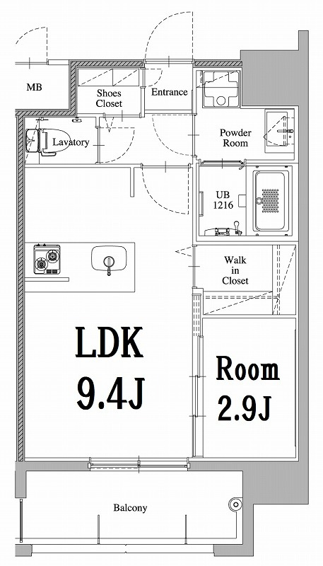 エンクレスト天神LARKの間取り