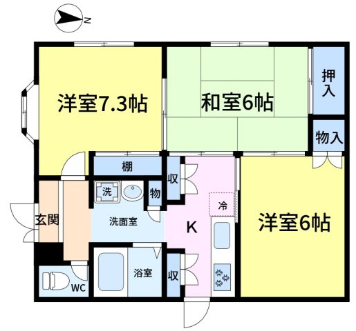レピュートいりふねの間取り