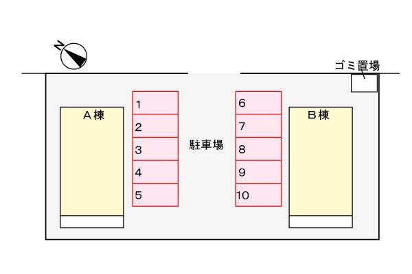 メゾン　ド　ジャンシアーヌＡの区画図