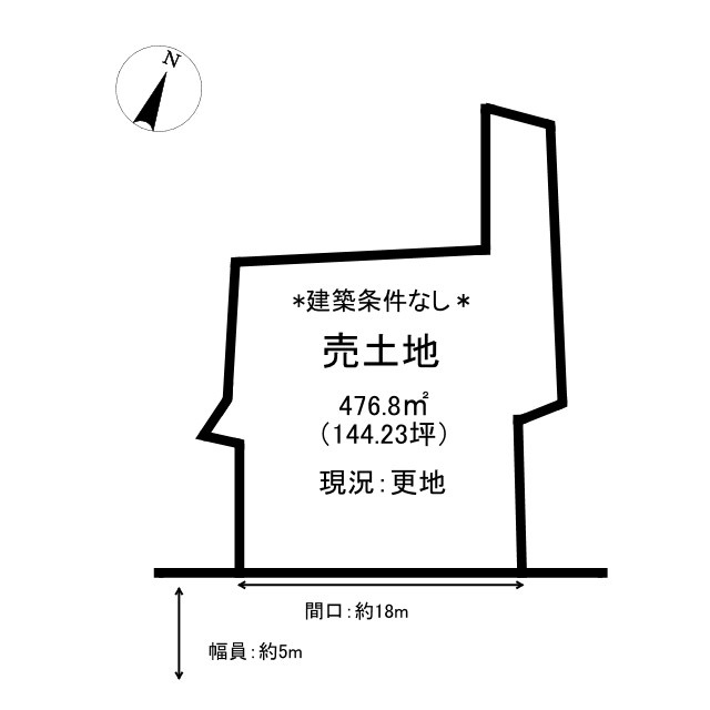 鳥取市気高町浜村土地の土地図