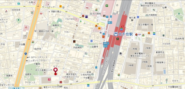 Ｋパレス千寿の地図|☆案内図☆