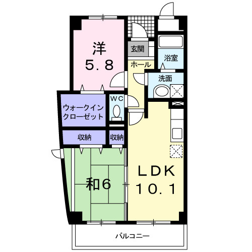 コートピアCの間取り