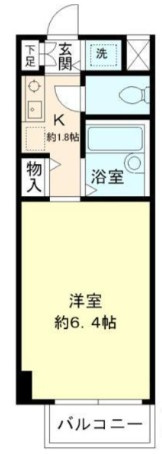 北辰ヒルズ早稲田の間取り|間取りです。