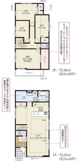【間取り】 | 2SLDKは、サービスルーム、二つの居室、リビングダイニングキッチンを備え、収納と趣味の空間を確保できます。リビングで家族団らんを楽しめるため、ファミリーにとって非常に魅力的な間取りと言えるでしょう。