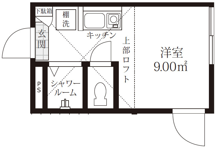 カーサダリアの間取り