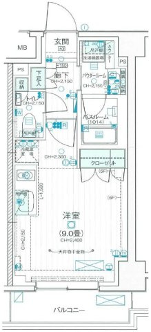 デュオステージ武蔵関の間取り
