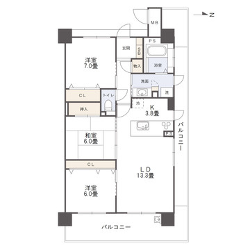 アルファステイツ土居田の間取り