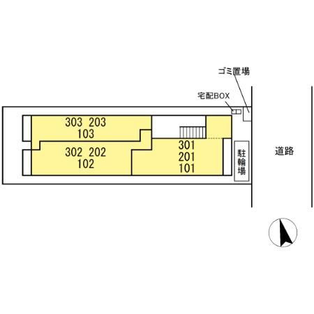 ブランクレールの区画図