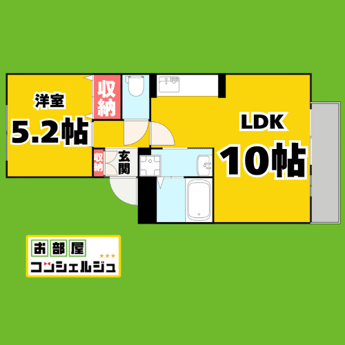 セゾン平出の間取り