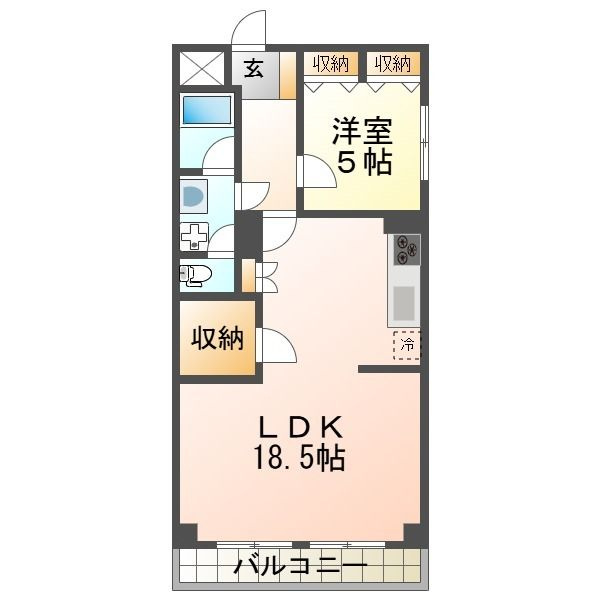 サンロイヤル西原の間取り