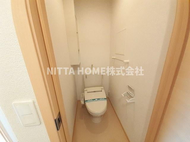 ＳＵＮＲＩＳＥ四十田Ａのトイレ|温水洗浄付きのトイレです◇