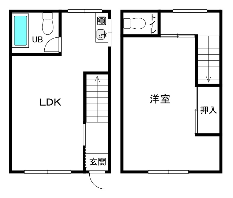 戸建　長田区三番町2丁目　350万円の間取り