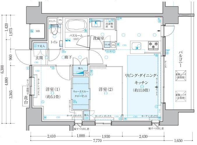 クリオラベルヴィ上野松が谷の間取り|間取りです。