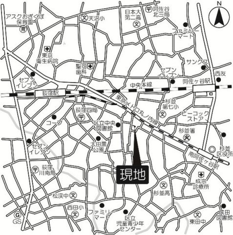 【地図】プロスペクト荻窪 