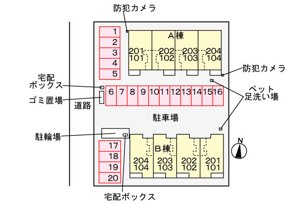 Alivio Aの区画図