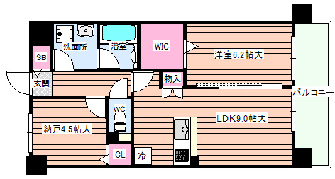 【間取り】 | ラフィネール大阪十三