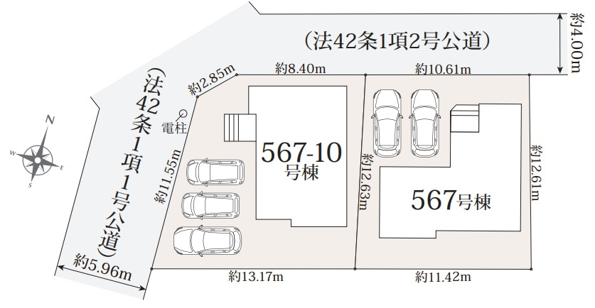 神戸市西区北山台2丁目の区画図