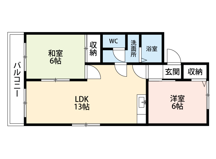 ニューセジュール東栄Ⅱ　　　刈谷市近郊の賃貸はクラスホームの間取り