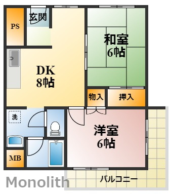 サザンコートの間取り