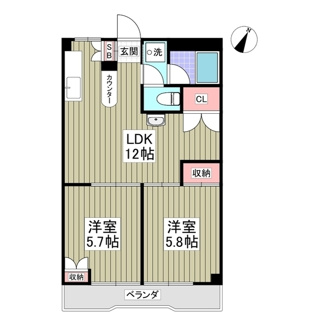 【間取り】 | コーポ山隆
