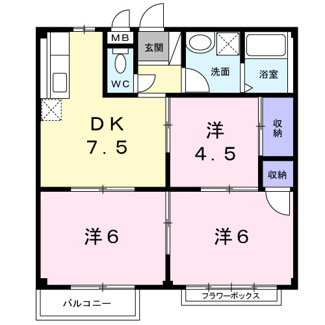 【間取り】 | エルディム小平Ⅱ