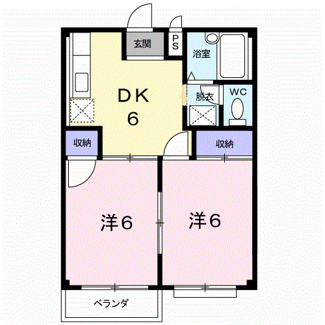 【間取り】 | エルディム稲和Ａ