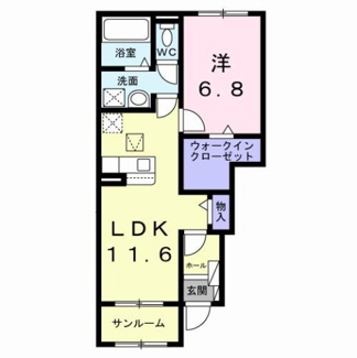 【間取り】 | バリーフィールド　Ｄ