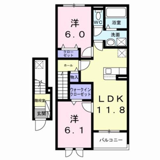 【間取り】 | バリーフィールド　Ｄ