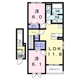 【間取り】 | バリーフィールド　Ｄ