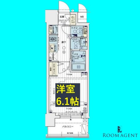 エステムコート名古屋栄プレシャスの間取り