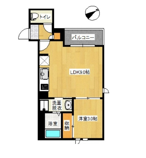 REGALEST井尻(レガレスト井尻)の間取り|使いやすい間取りです。
