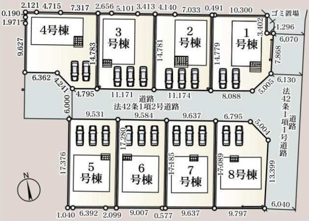 四街道市吉岡第4の区画図