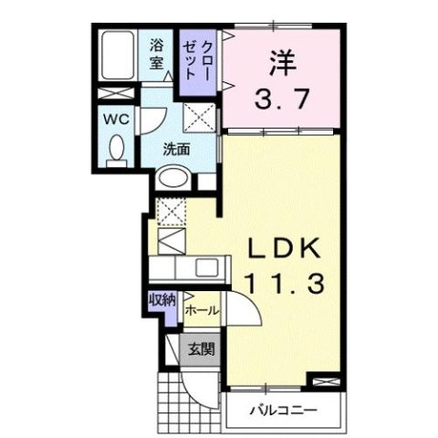 アヴェニール　アイの間取り